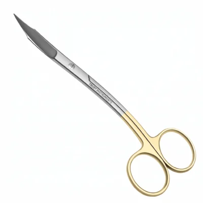 Curved S-Shape Surgical Scissors with Tungsten Carbide Edges